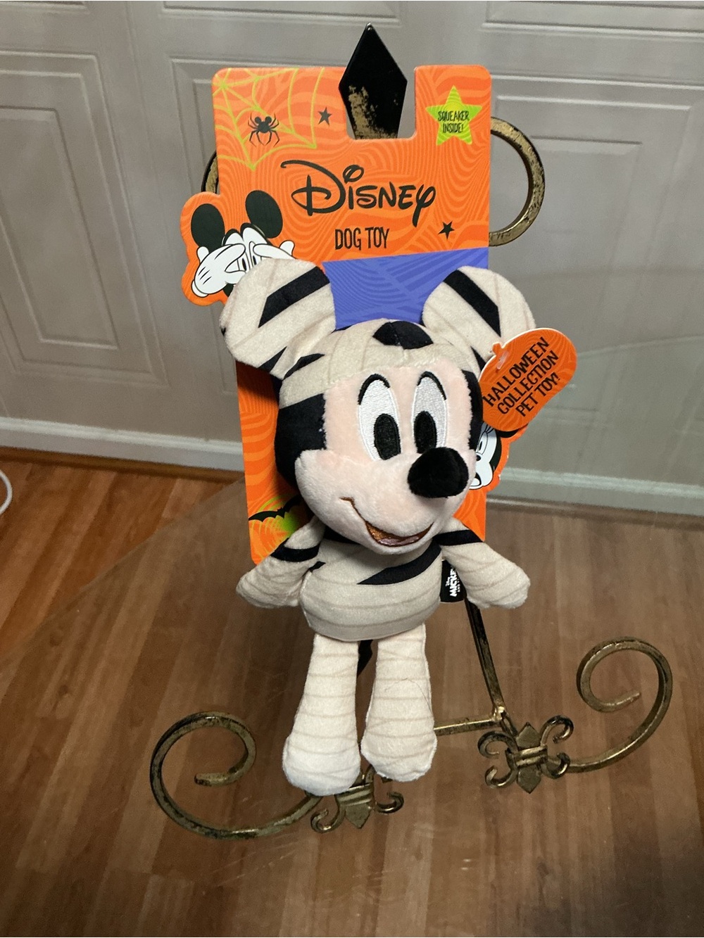 HALLOWEEN Disney Mickey MOUSE 9” Tall Crinkle & Squeakers dog Toys New